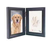 Kelisdi Clay Impression Display Frame for Capturing Your Beloved Dog or Paw Marks Pet Memory Clay Set