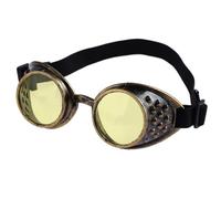 Kelisdi Cybers Goths Cosplays Vintaeg Steampunk Goggles Glasses Halloween Face With Elastic Belt Gifts