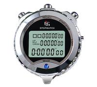 Kelisdi Digital Stopwatch Timer 1/100-Second Precisions Large Display Memory Sport Timer Lap Split Digital Stopwatch for Outdoor Display