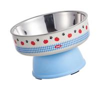 Kelisdi Ergonomic Pet Bowl Stand with Dish, Anti-Tip Elevated Feeder, Splash-Proof & Height-Adjustable Heavy Duty Adjustable Dog Bowls Stand