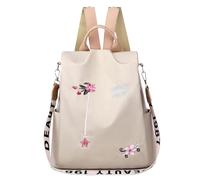 Kelisdi Fashion Embroidered Daypack With Organizational Compartments School Bag Backpack For Work School Or Travel Travel Backpack