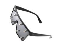 Kelisdi Fashionable Square Sunglass With Metal Studs Detail Practical PC Frame Comfortable For Cycling Running Travel Square Frame Sunglasses