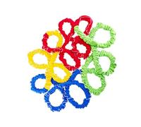 Kelisdi Fleece Cooperative Stretchy Bands Integrations Dynamic Movement Exercise Bands for Group Activity, Party Game Portable Teamworks Exercise