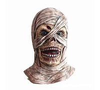 Kelisdi Halloween Theme Party Headgear Horror For Head Mummy Latex Masquerade Cosplay Face Stage Performance Role Play Props Half Sport Full Men's Half Lower Protective Latex Pumpkin
