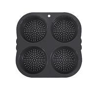 Kelisdi Hamburger Burger Bun Mold Flexible Hamburger Bun Baking Pan for Air Microwave Oven and Dishwasher Silicone Mold for Baking