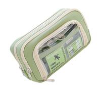 Kelisdi High Capacity Pencil Case Multi Layered Pen Pouches Marker Organizers Bag Travel Makeup Bag for School Office Travel Oxford Fabric Pencil Case with Compartments