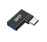 Kelisdi High Speed Type C To USB Connector 90 Degree Bend & Plugs & Plays Type C To USB Charging Adapter For Car & Travel Use