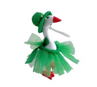 Kelisdi Irish Festival Porch Geese Dress Costume Includes Hat for Porch Statue Decoration Patrick ' s Day Festival Celebration Hook Deck
