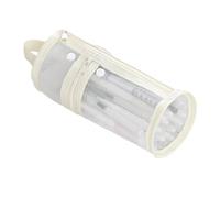 Kelisdi Large Capacity Pencil Bag Cylindrical Pencil Case Pen Pouches Clear Pouches Pen Case School Office Supplies Cylindrical Simple Bag Storage for School