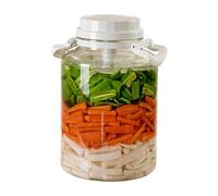 Kelisdi Large Pickle Jar with Handle Sealed Container for Kitchen Basement or Outdoor Cooking Activities Large Capacity Store Planner