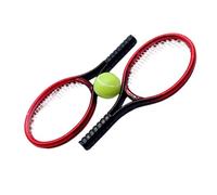 Kelisdi Miniature Tennis Racket Model Figure for Doll House Decors Creative Pretend Play Game Scene Setting Craft Model Display Doll House Accessories Miniature Tennis Racket