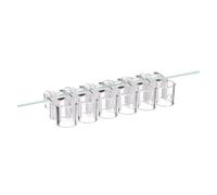 Kelisdi Multiple Purpose Pack of 6 Clear Marine Plant Stands with Reinforced Structure for Fish Cistern Deck Simple Marinepark Plant Owner
