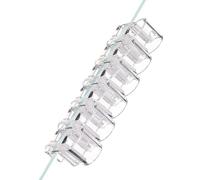 Kelisdi Multiple Purpose Pack of 6 Clear Marine Plant Stands with Reinforced Structure for Fish Cistern Deck Simple Marinepark Plant Owner