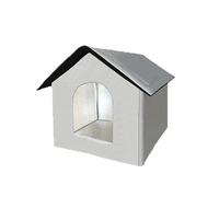 Kelisdi Outdoor Cats House Elevated, Insulated Ferals Houses for Winter Protections, Waterproof Shelter Insulated Houses for Ferals Weatherproofs