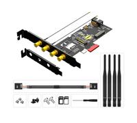 Kelisdi PCIE 1X WiFi Card to PCIE Slot Supporting Fast Internet Integration Desktop Converter Fast Data Transfer Low Profile Networking Adapter