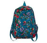 Kelisdi Personality Large Capacity Backpack Chinese Ethnic Big Flower Printed School Bag For Women Man For Any Occasion Large Capacity Shoulder Backpack