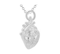 Kelisdi Pet Cenotaph Chain Highlighting Openable Structural Heart Plan Rustless Cremation Jewelry with Hidden Compartment Cenotaph Chain
