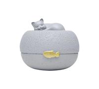 Kelisdi Pet Memorial Urn Box with Secure Storage Resin Keepsakes Cremation Container for Dog Cats Ashes Holder Remembrances Gift Pet Loss Memorial Gift