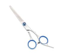 Kelisdi Portable Pets Grooming Scissors Round Head Professional Stainless Steel Dogs Hair Scissors Pets Shear Animal Cutting Dog Grooming Curves Dog Professional For Small Dogs