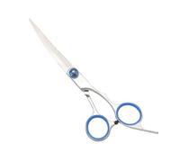 Kelisdi Portable Pets Grooming Scissors Round Head Professional Stainless Steel Dogs Hair Scissors Pets Shear Animal Cutting Dog Grooming Curves Dog Professional For Small Dogs