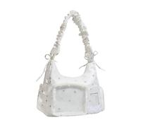 Kelisdi Practical Everyday Bag Anime Inspired Underarm Design with Star Prints Lightweight Nylon Shoulder Bag for Various Needs Daily Use Bag