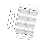 Kelisdi Practical Hanging Planting Container Set with Automatic Drip Systems Ideal for Farming Flowers Vegetables Home Gardening Balcony Vegetable Farmer Plant Growing Set Indoor Outdoor Farmer