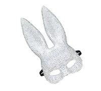 Kelisdi Rabbits Party Accessory Animal Theme Party Rabbits with Elastic Headgears for Adults Cosplays Use Realistic Face