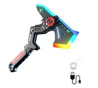 Kelisdi Rechargeable LED Transforming Swords Axes with Fog Mist and Sound Effects for Play Creative Role Playing Toy Transforming LED Swords Axes Toy with Color Changing Lights