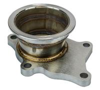 Kelisdi Reinforced Stainless Steel Turbocharger Flange Bracket Adapter for Durability 5 Bolt to 3in V Band Adapter High Efficiency Base