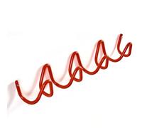 Kelisdi Rustics 4 Hook Swells Pattern Wall Mounted Metal Hanger Suitable for Various Decorative Styles Strong Coat Hanger Fasteners