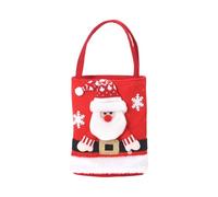 Kelisdi Santa And Snowman Themed Felt Gift Bags Children's Candy Bag Storage Pouches For Christmas Party Treats And Gifts Seasonal Gift Accessories