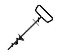 Kelisdi Secure Ground Stake Trapezoidal Thread Design Heavy Duty Iron Construction for Dog Leash and Tent Anchoring Dog Stake for Camping
