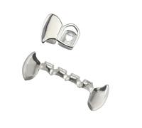 Kelisdi Shimmering Double Canine Piercing Jewelry Set Copper Made Crafted Fangs Left Right Interchangeable Body Accessories Vampire Fang Jewelry