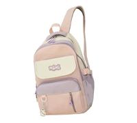 Kelisdi Trendy Large Capacity Backpack For School Travel Friendly Nylon Book Bag With Organizational Compartments Casual Rucksa Trendy College Backpack
