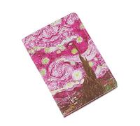 Kelisdi Trendy Leaf Digital Print PU Travel Wallet for Passport and Card Storage PU Passport Sleeve