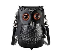 Kelisdi Trendy Owl Pattern PU Leather Ladies Crossbody Bags Retro Medieval Shoulder Bag For Shopping And Casual Outdoor Fashion Messenger Bag