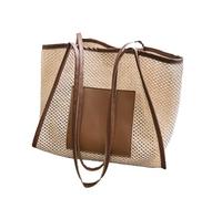 Kelisdi Trendy Shoulder Bag for WomenSpacious Mesh Tote Lightweight Casual Shoulder Bag for Daily Use Shopping & Beach Getaways Mesh Tote Gym Picnic Lightweight Shopping