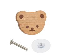 Kelisdi Upgraded Screwless Wood Cabinet Drawer Pulls Quick & Simple Wood Pull Handles Stylish & Furniture Hardware Animal Shaped Furniture Hardware No-Drill Wooden Drawer Cabinet Handle Wooden Knob