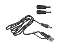 Kelisdi USB Type C to DC5.5x2.1mm Charging Cable with 3.5x1.35mm and 4.0x1.7mm Adapter for 12V 3A Power Supply Gadgets