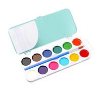 Kelisdi Watercolor Paint Set With Valentines Card For Kids Classroom Exchange 12/14/18 Color Watercolor Paint With Brush Valentines Day Set