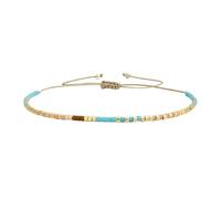 KELITCH Boho-color Crystal Shell Beaded Friendship Bracelets Handmade Strand Bracelet Bangles Jewelry, One Size, Miyuki, miyuki