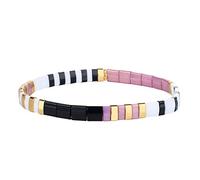 KELITCH Colorful Tila Beads Bracelets Miyuki Stackable Strand Stretch Bracelets Mixed Friendship Bracelets - 9D