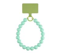KELITCH KELTCH Colored Candy Thick Bead Phone Chain Y2K Style Phone Chain Anti Loss Wrist Hanging Rope Fashion Keychain Decoration - Mint Green