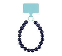 KELITCH KELTCH Colored Candy Thick Bead Phone Chain Y2K Style Phone Chain Anti Loss Wrist Hanging Rope Fashion Keychain Decoration - Deep Blue