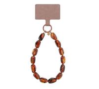 KELITCH KELTCH Colored Candy Thick Bead Phone Chain Y2K Style Phone Chain Anti Loss Wrist Hanging Rope Fashion Keychain Decoration - Amber