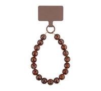 KELITCH KELTCH Colored Candy Thick Bead Phone Chain Y2K Style Phone Chain Anti Loss Wrist Hanging Rope Fashion Keychain Decoration - Leopard Print