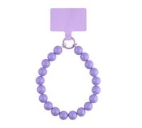 KELITCH KELTCH Colored Candy Thick Bead Phone Chain Y2K Style Phone Chain Anti Loss Wrist Hanging Rope Fashion Keychain Decoration - Lavender
