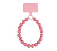 KELITCH KELTCH Colored Candy Thick Bead Phone Chain Y2K Style Phone Chain Anti Loss Wrist Hanging Rope Fashion Keychain Decoration - Pink
