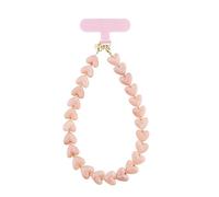KELITCH KELTCH Colorful Love Beads Phone Chain Y2K Style Phone Chain Anti Loss Wrist Hanging Rope Fashion Keychain Decoration - Light Pink