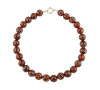 KELITCH Leopard-print Beaded Necklace Colorful Pattern Bracelet Handmade Beach Jewelry A